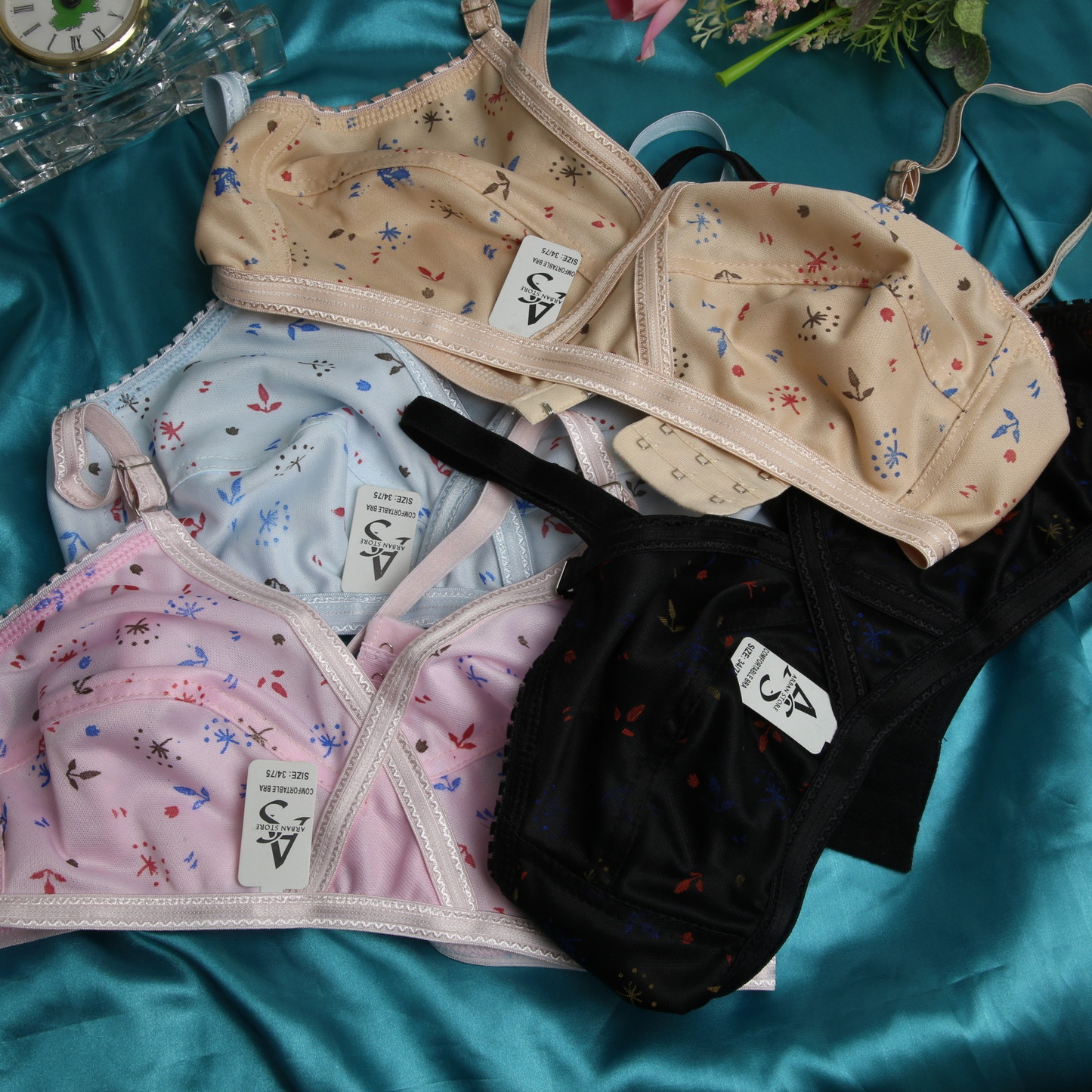 4  Piece Jersey Comfort Bra – Soft, Breathable & Everyday Fit | ARBAN Comfort